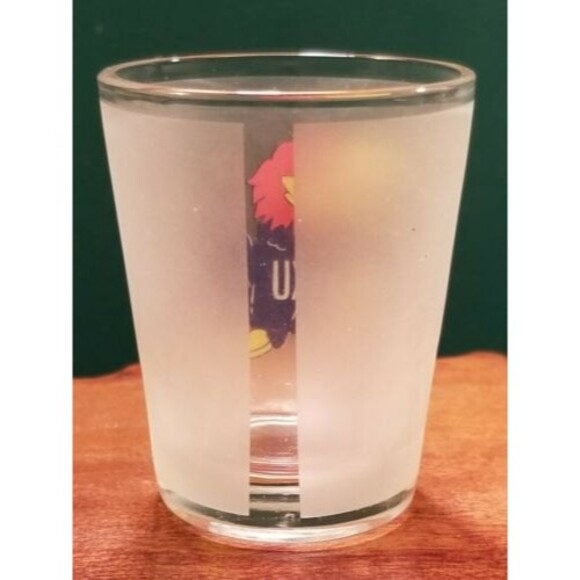 University of Kansas Jayhawks Shot Glass KU NCAA Basketball Big 12 - Picture 2 of 2